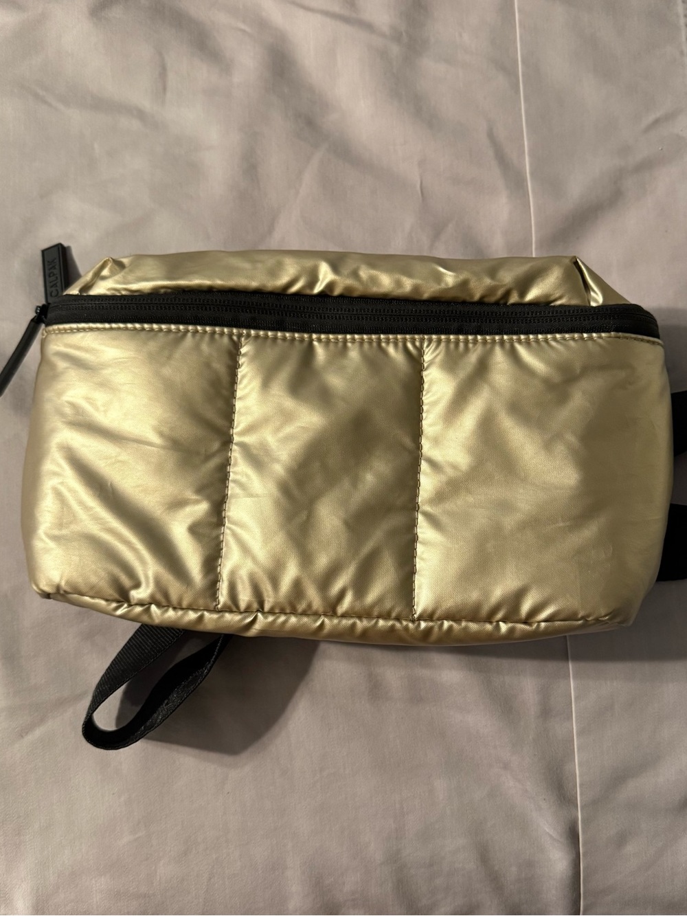 CalPak - Quilted Metallic Gold Crossbody / Waist Bag